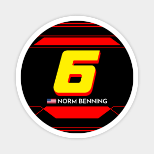 Norm Benning #6 2023 NASCAR Design Magnet